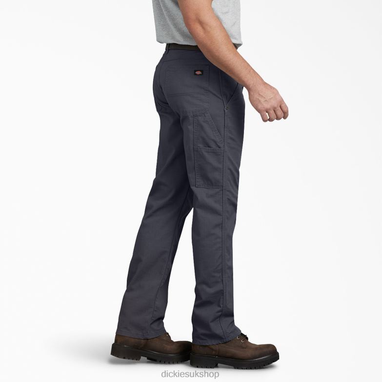 Regular Fit Ripstop Carpenter Pants Men Dickies Rinsed Diesel Gray (RYG) 88T84217 Apparel