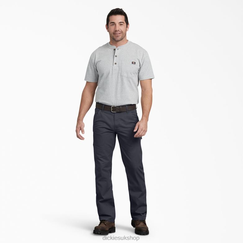 Regular Fit Ripstop Carpenter Pants Men Dickies Rinsed Diesel Gray (RYG) 88T84217 Apparel