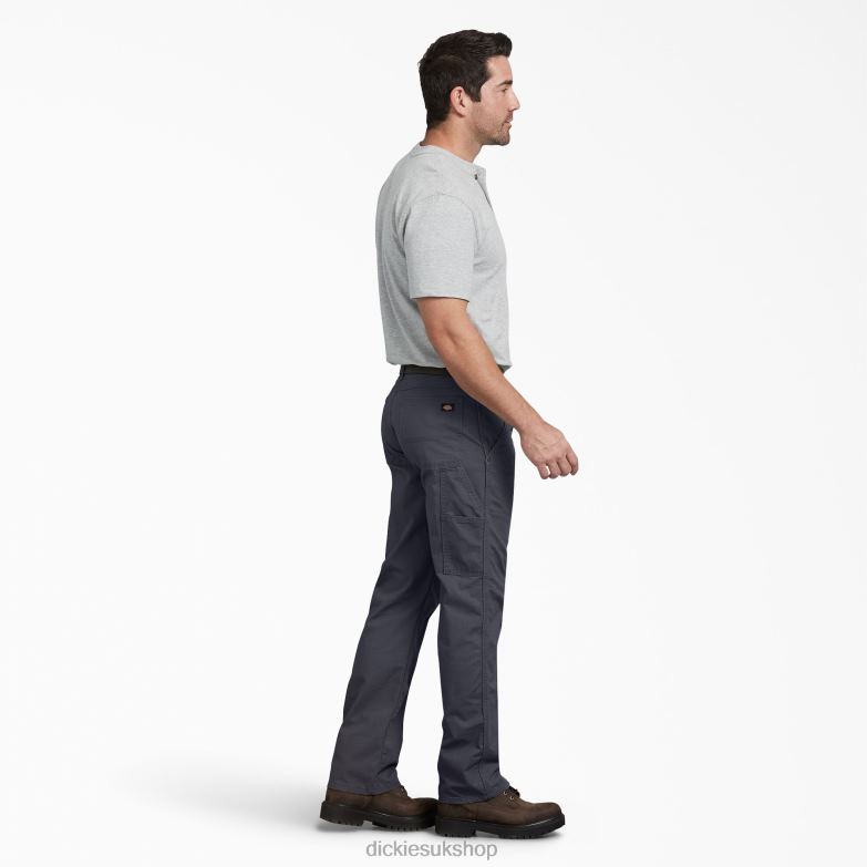 Regular Fit Ripstop Carpenter Pants Men Dickies Rinsed Diesel Gray (RYG) 88T84217 Apparel