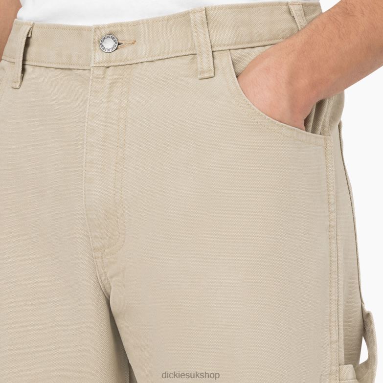 Regular Fit Stonewashed Duck Carpenter Pants Men Dickies Stonewashed Desert Sand (SDS) 88T84252 Apparel
