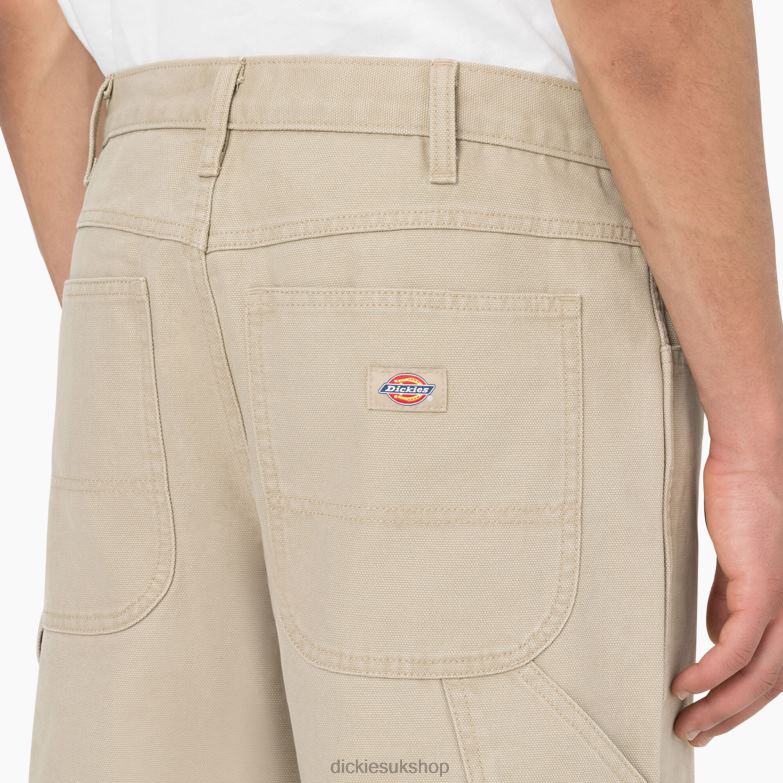 Regular Fit Stonewashed Duck Carpenter Pants Men Dickies Stonewashed Desert Sand (SDS) 88T84252 Apparel