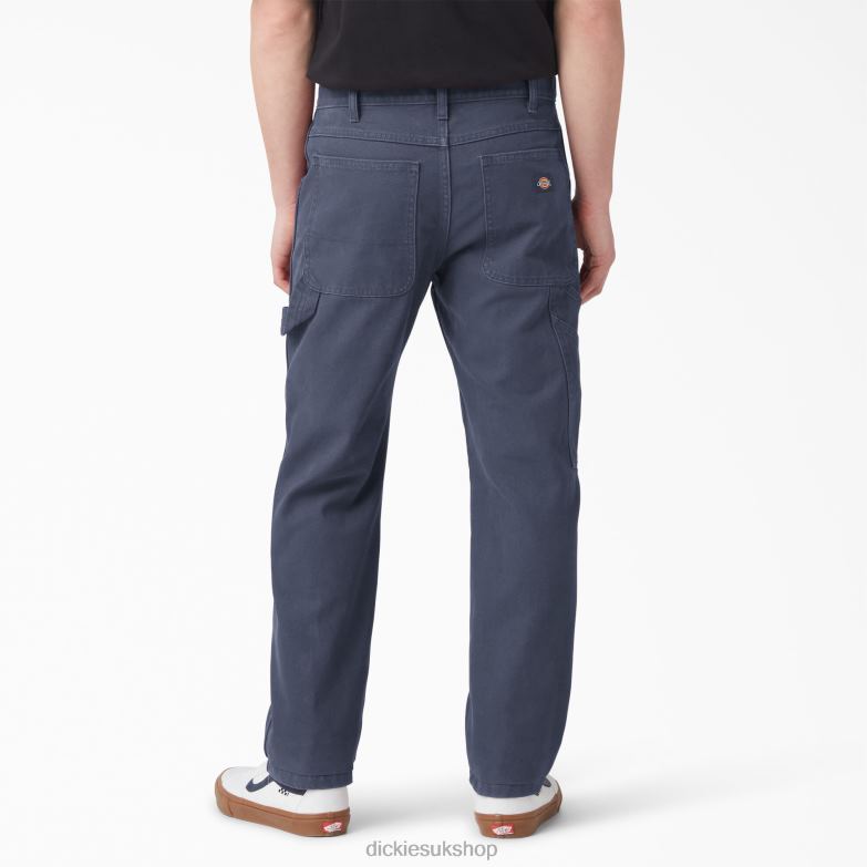 Regular Fit Stonewashed Duck Carpenter Pants Men Dickies Stonewashed Navy (D53) 88T84249 Apparel