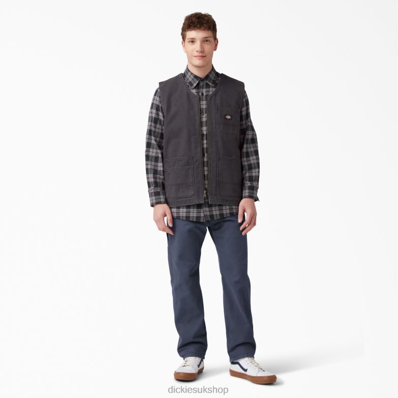Regular Fit Stonewashed Duck Carpenter Pants Men Dickies Stonewashed Navy (D53) 88T84249 Apparel