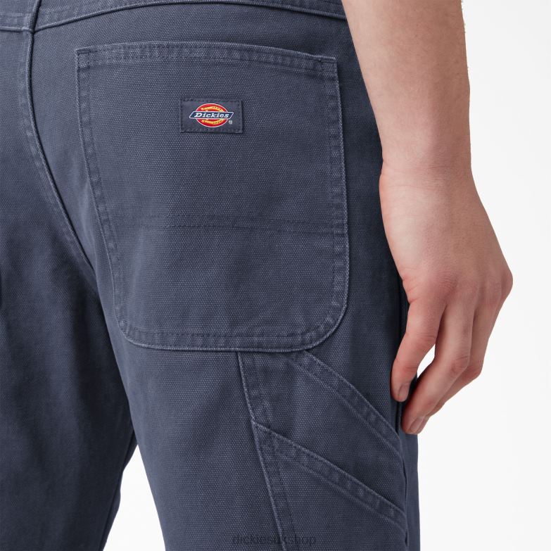Regular Fit Stonewashed Duck Carpenter Pants Men Dickies Stonewashed Navy (D53) 88T84249 Apparel