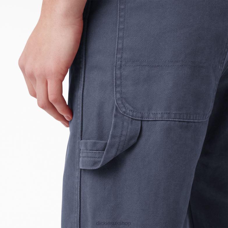 Regular Fit Stonewashed Duck Carpenter Pants Men Dickies Stonewashed Navy (D53) 88T84249 Apparel