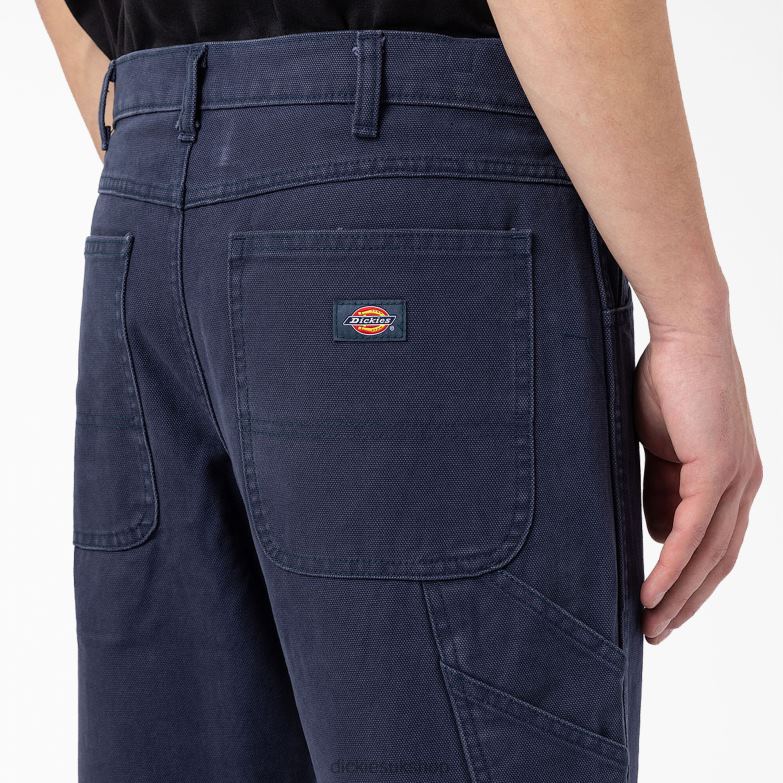 Regular Fit Stonewashed Duck Carpenter Pants Men Dickies Stonewashed Navy (D53) 88T84249 Apparel