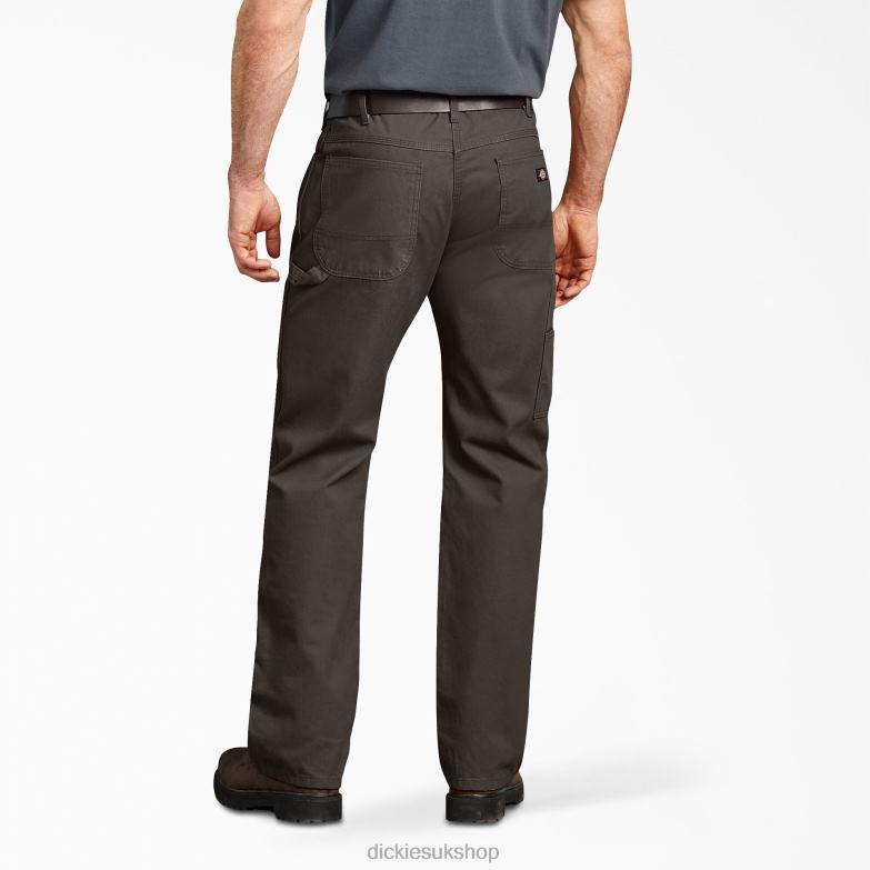 Relaxed Fit Duck Carpenter Pants Men Dickies Olive Green (RBV) 88T84239 Apparel