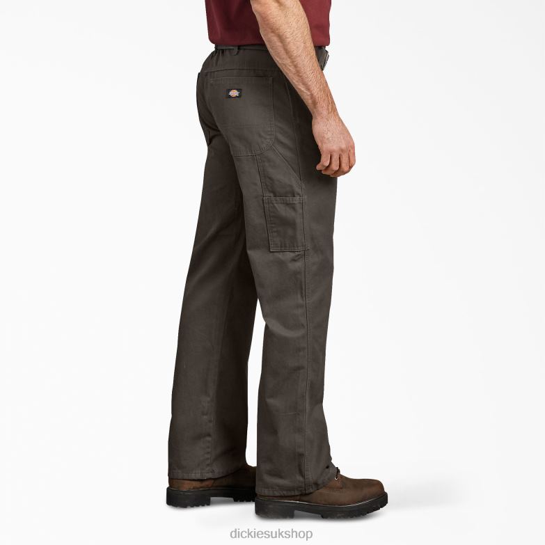 Relaxed Fit Duck Carpenter Pants Men Dickies Olive Green (RBV) 88T84239 Apparel