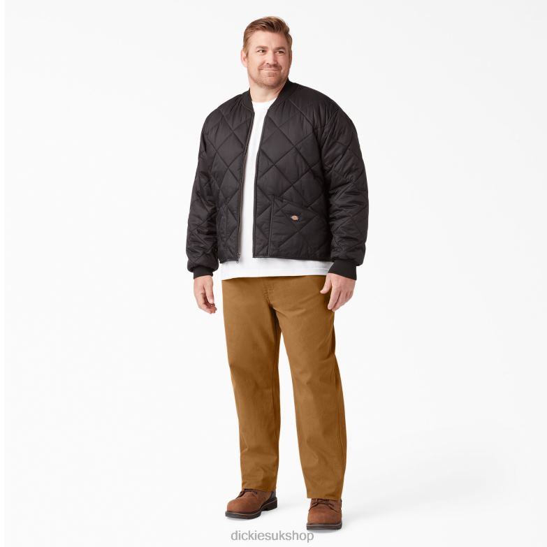 Relaxed Fit Heavyweight Duck Carpenter Pants Men Dickies Rinsed Brown Duck (RBD) 88T8484 Apparel