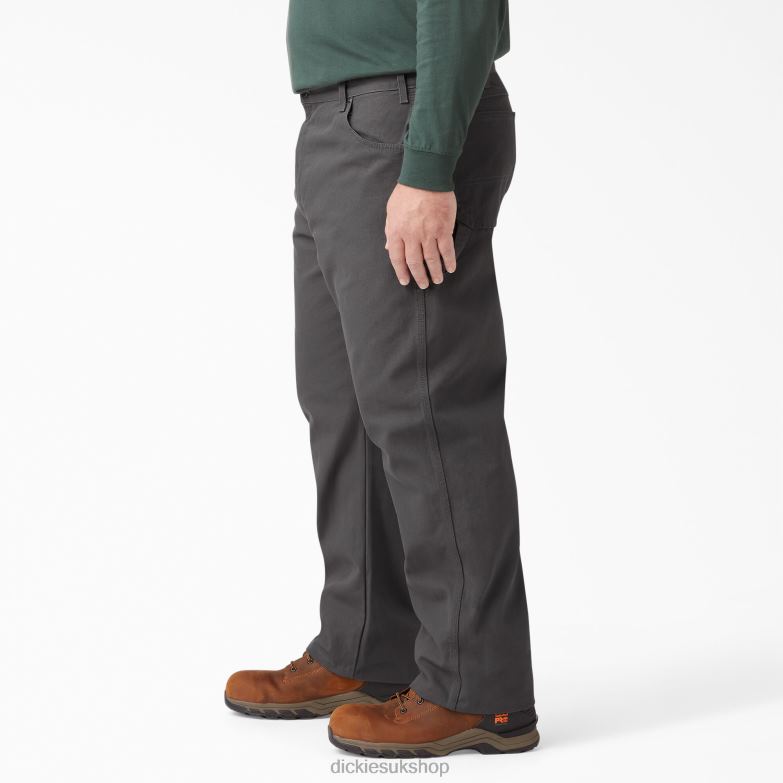 Relaxed Fit Heavyweight Duck Carpenter Pants Men Dickies Rinsed Slate (RSL) 88T8490 Apparel