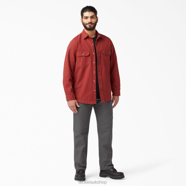 Relaxed Fit Heavyweight Duck Carpenter Pants Men Dickies Rinsed Slate (RSL) 88T8490 Apparel