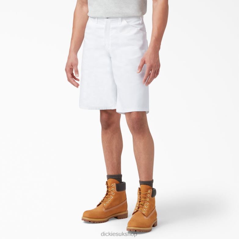 Utility Painter Shorts 11" Men Dickies White (WH) 88T84175 Apparel
