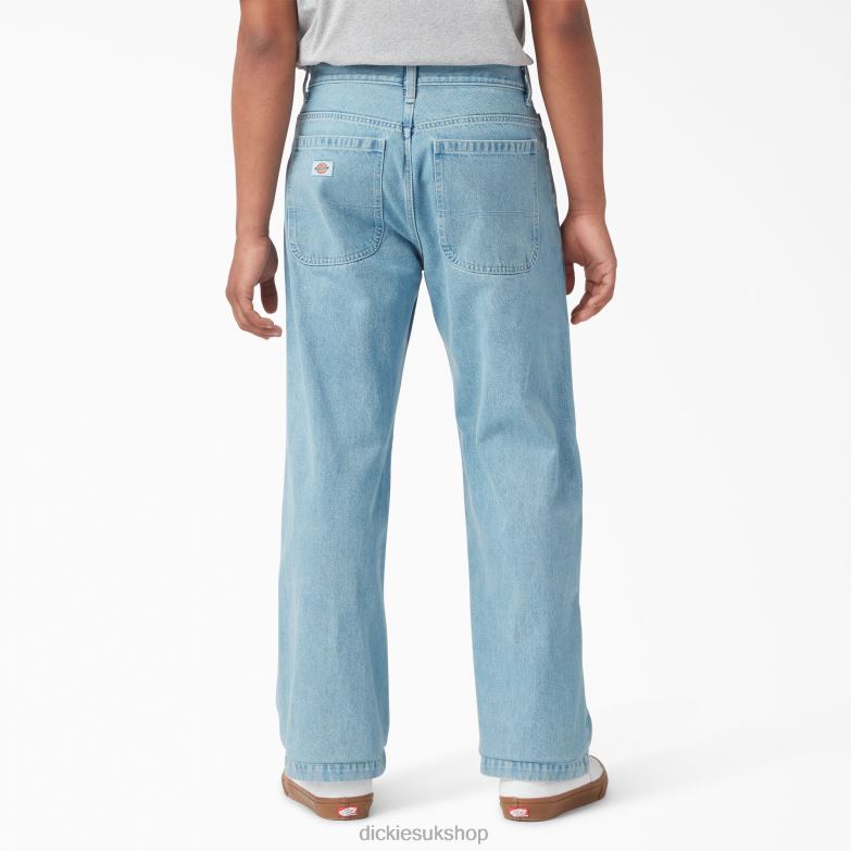 Loose Fit Double Knee Jeans Men Dickies Light Denim (LTD) 88T84119 Apparel