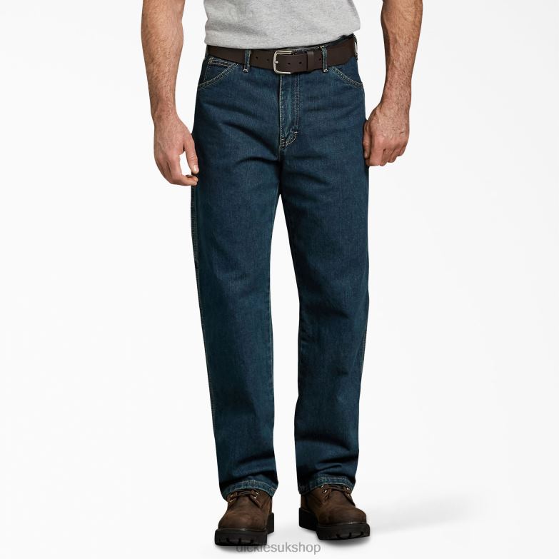 Relaxed Fit Carpenter Heavyweight Jeans Men Dickies Heritage Tinted Khaki (THK) 88T8479 Apparel