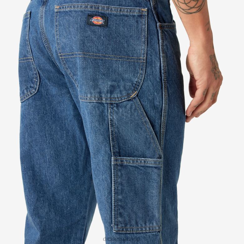 Relaxed Fit Carpenter Heavyweight Jeans Men Dickies Stonewashed Indigo Blue (SNB) 88T8478 Apparel
