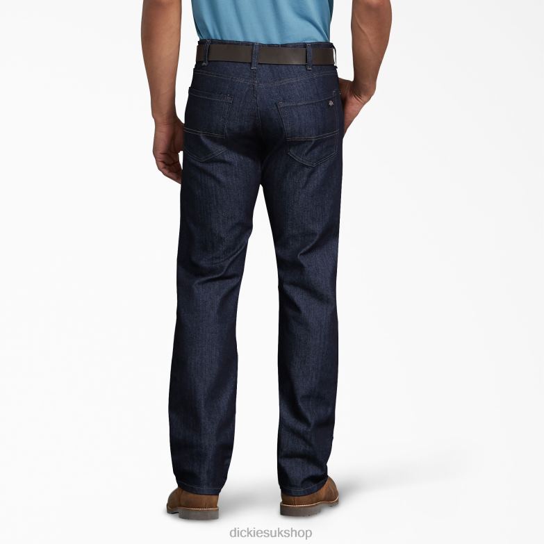 Relaxed Fit Carpenter Jeans Men Dickies Rinsed Indigo Blue (RNB) 88T84243 Apparel