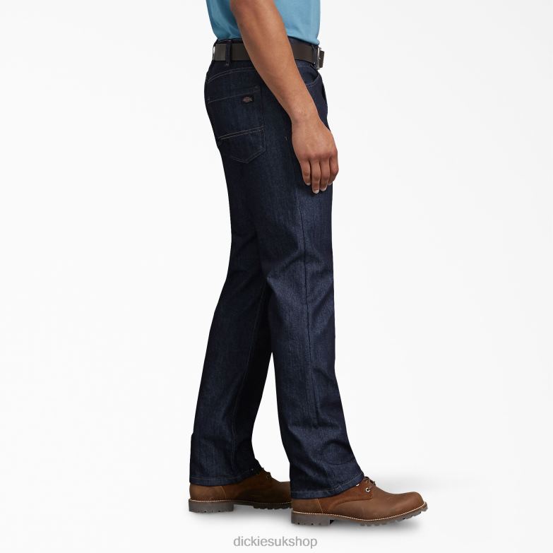 Relaxed Fit Carpenter Jeans Men Dickies Rinsed Indigo Blue (RNB) 88T84243 Apparel