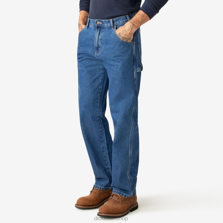 Relaxed Fit Carpenter Jeans Men Dickies Stonewashed Indigo Blue (SNB) 88T84117 Apparel