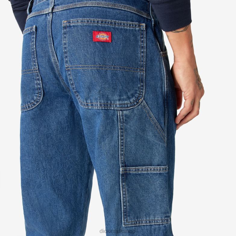 Relaxed Fit Carpenter Jeans Men Dickies Stonewashed Indigo Blue (SNB) 88T84117 Apparel