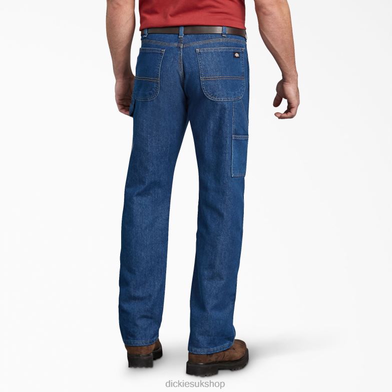 Relaxed Fit Carpenter Jeans Men Dickies Stonewashed Indigo Blue (SNB) 88T84244 Apparel