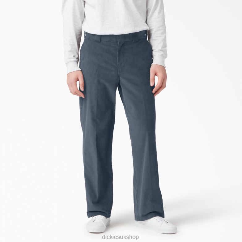 Flat Front Corduroy Pants Men Dickies Airforce Blue (AF) 88T84256 Apparel