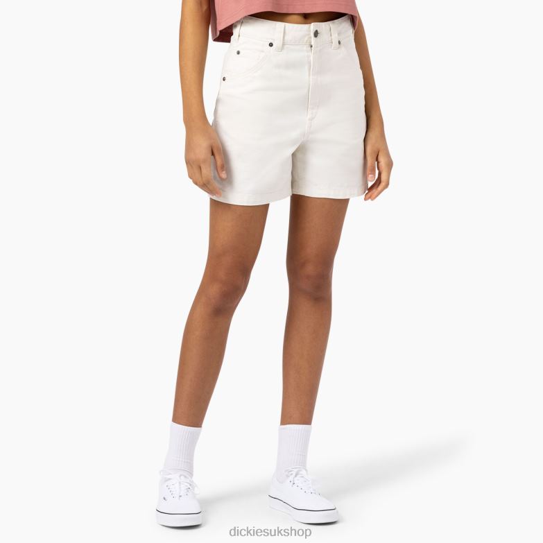 Duck Shorts 5\" Women Dickies Stonewashed Cloud (S2C) 88T842244 Apparel