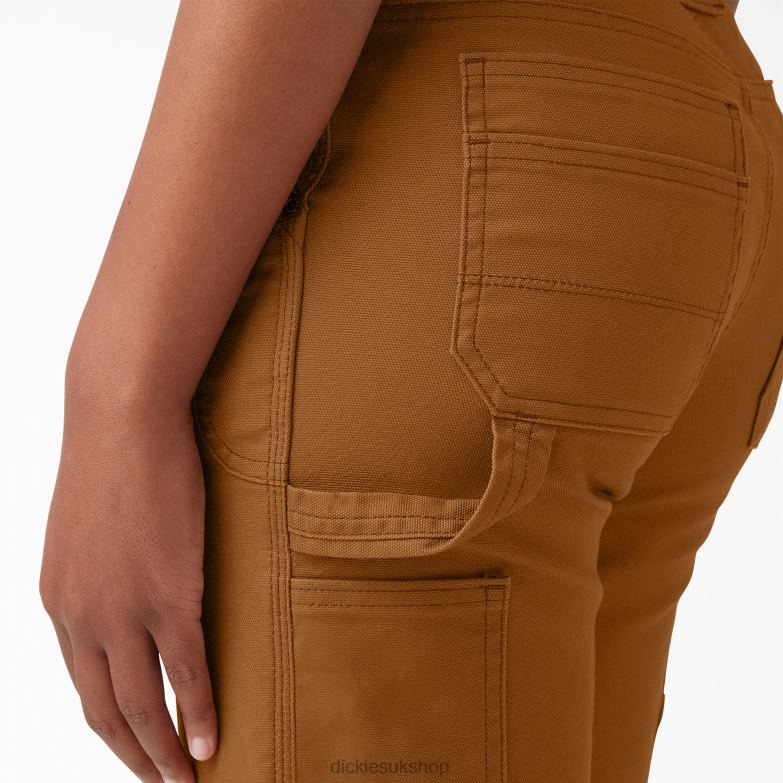 DuraTech Renegade Shorts 9\" Women Dickies Brown Duck (BD) 88T842247 Apparel