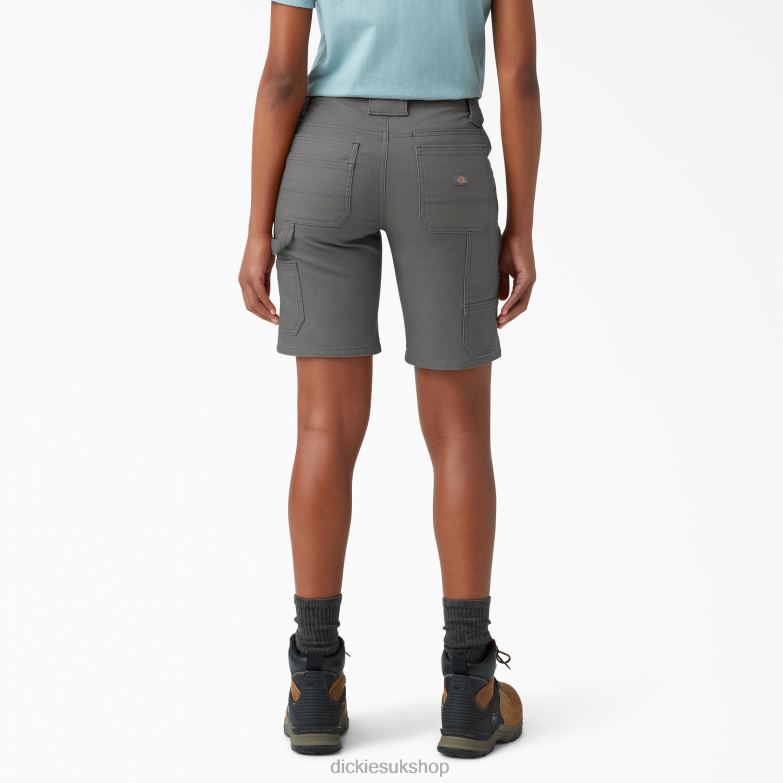 DuraTech Renegade Shorts 9\" Women Dickies Gray (GY) 88T842249 Apparel