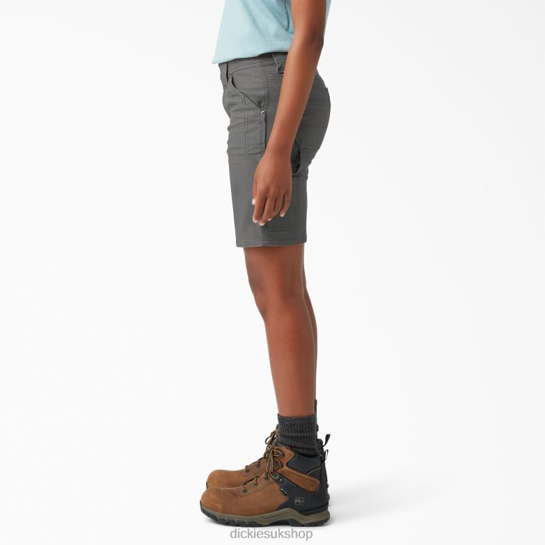 DuraTech Renegade Shorts 9\" Women Dickies Gray (GY) 88T842249 Apparel