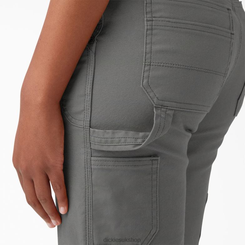 DuraTech Renegade Shorts 9\" Women Dickies Gray (GY) 88T842249 Apparel