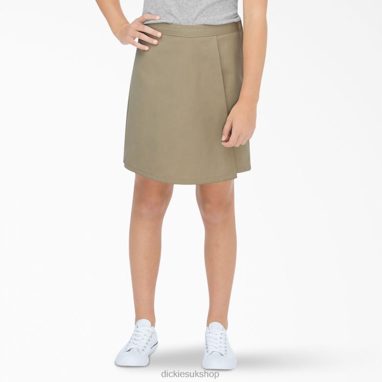 Faux Wrap Skort Kids Dickies Khaki (KH) 88T842710 Apparel