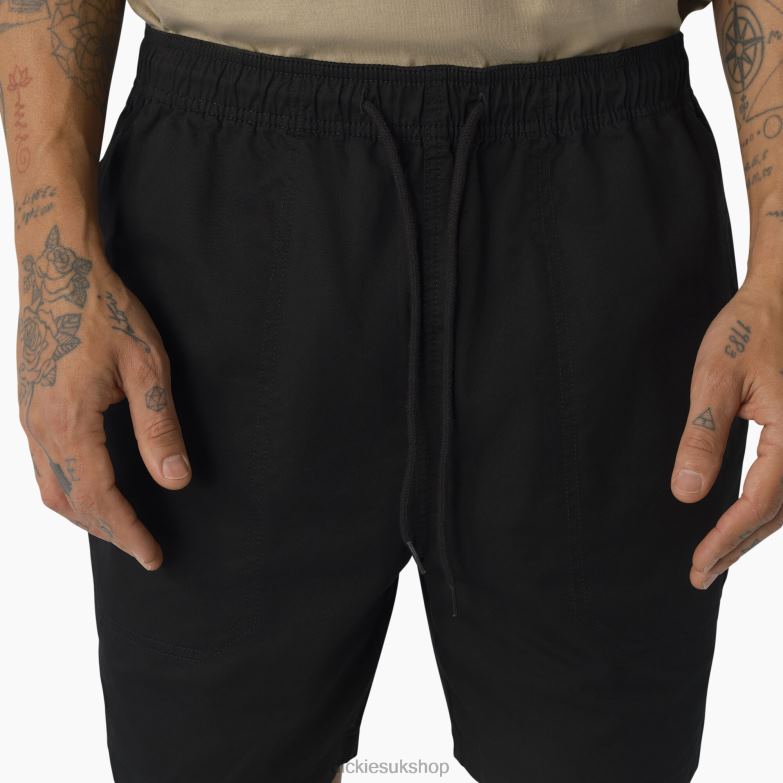 Pelican Rapids Shorts 6\" Men Dickies Black (BKX) 88T84450 Apparel