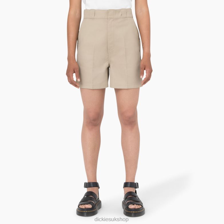 Phoenix Shorts 4\" Women Dickies Khaki (KH) 88T842223 Apparel