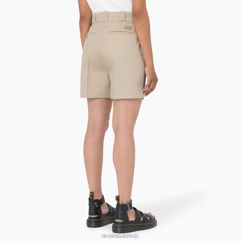 Phoenix Shorts 4\" Women Dickies Khaki (KH) 88T842223 Apparel