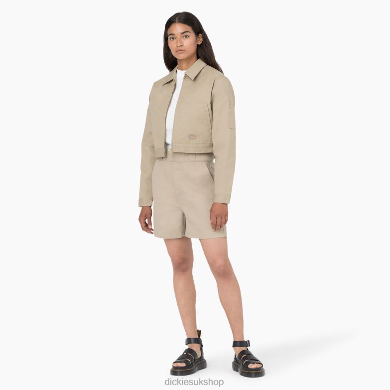 Phoenix Shorts 4\" Women Dickies Khaki (KH) 88T842223 Apparel