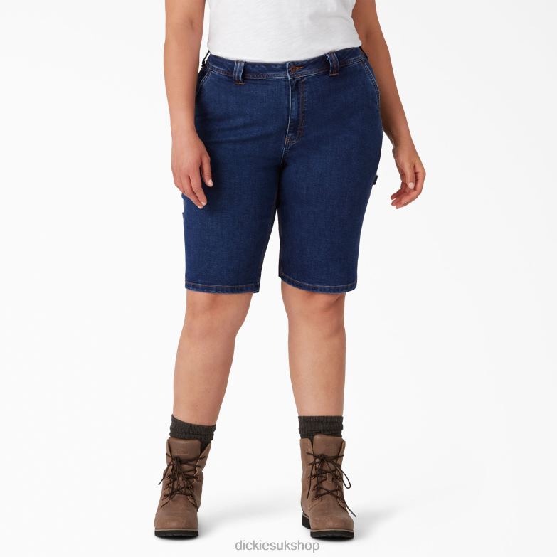 Plus Carpenter Jean Shorts 11\" Women Dickies Regular 88T842261 Apparel