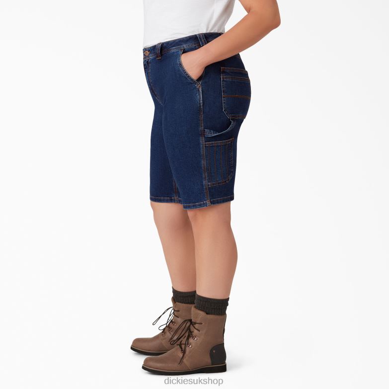 Plus Carpenter Jean Shorts 11\" Women Dickies Regular 88T842261 Apparel