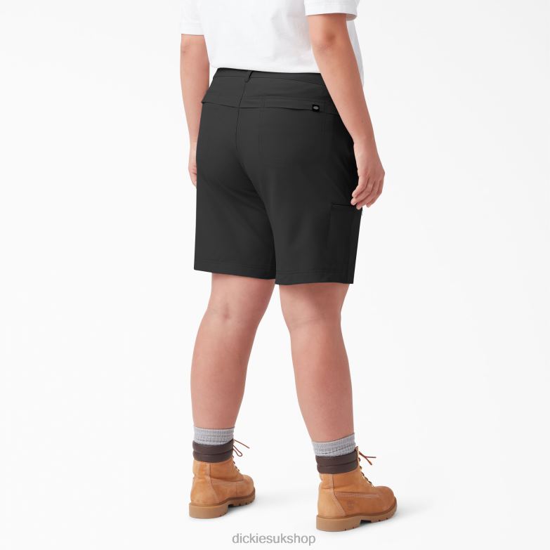Plus Cooling Shorts 9\" Women Dickies Black (BK) 88T841614 Apparel