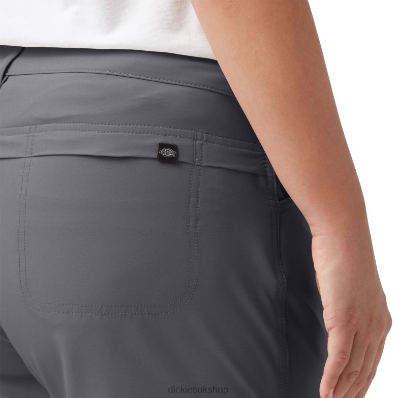 Plus Cooling Shorts 9\" Women Dickies Graphite Gray (GA) 88T841615 Apparel