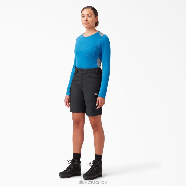 Temp-iQ 365 Shorts 9\" Women Dickies Black (BKX) 88T841612 Apparel