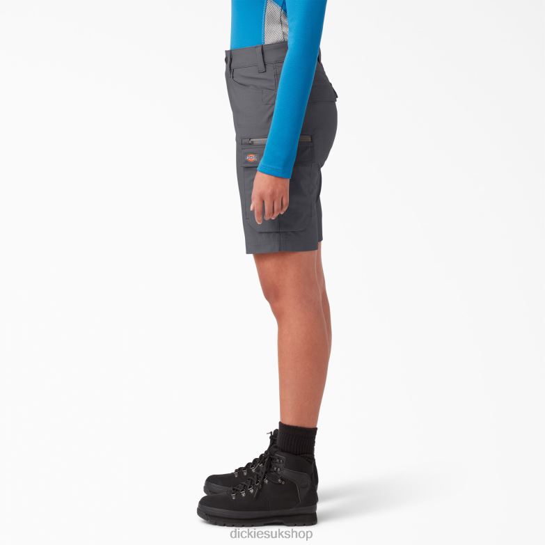 Temp-iQ 365 Shorts 9\" Women Dickies Graphite Gray (GA) 88T841613 Apparel