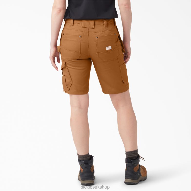 Traeger Ultimate Grilling Shorts 9\" Women Dickies Brown Duck (BD) 88T842256 Apparel