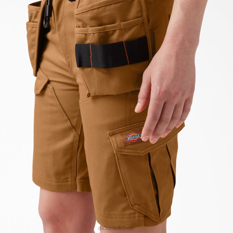 Traeger Ultimate Grilling Shorts 9\" Women Dickies Brown Duck (BD) 88T842256 Apparel