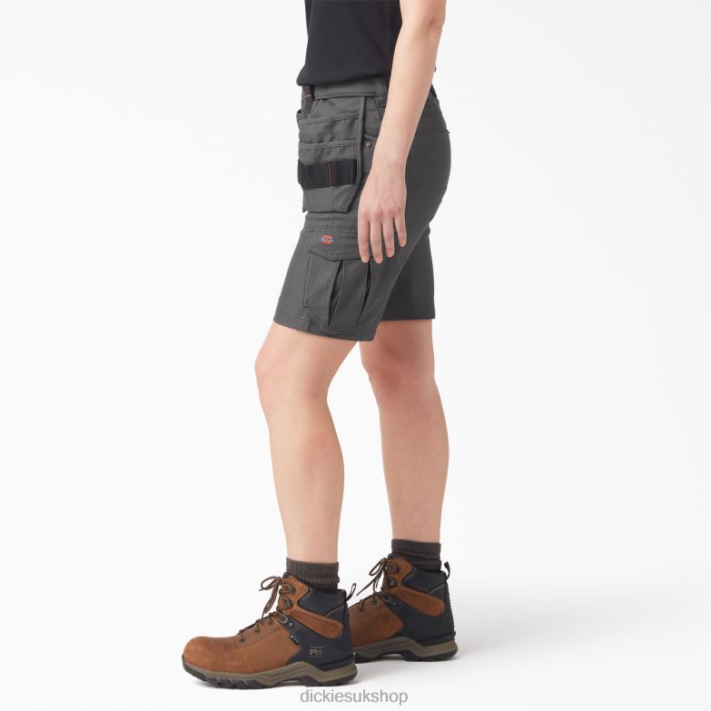 Traeger Ultimate Grilling Shorts 9\" Women Dickies Slate Gray (SL) 88T842257 Apparel