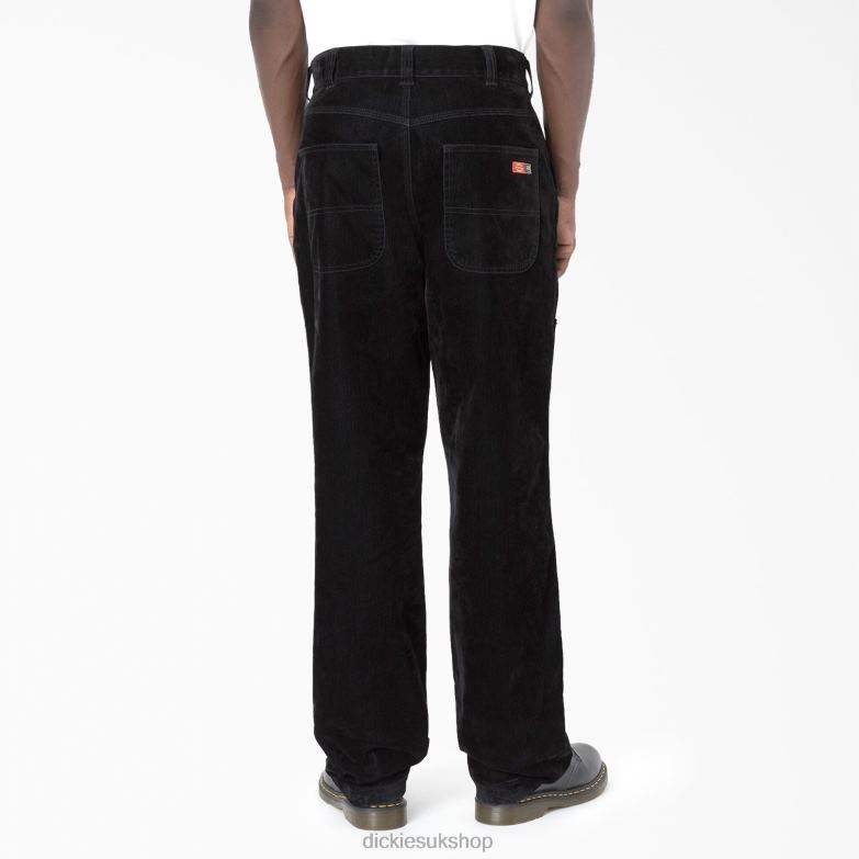 Opening Ceremony Flock Double Knee Utility Jeans Men Dickies Black (BKX) 88T84283 Apparel