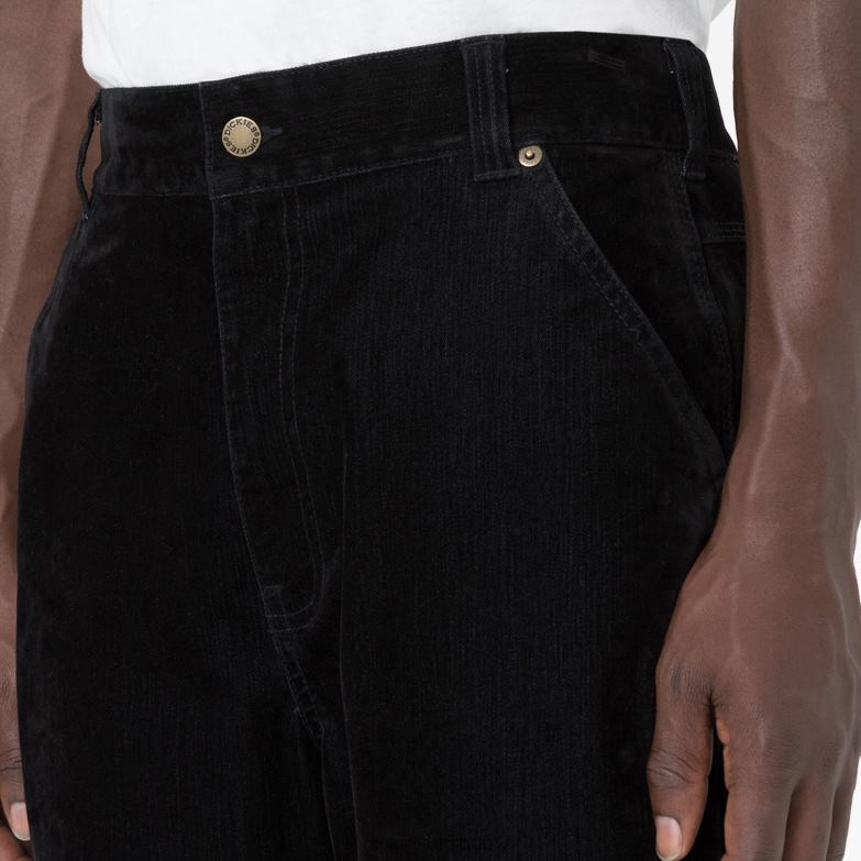 Opening Ceremony Flock Double Knee Utility Jeans Men Dickies Black (BKX) 88T84283 Apparel