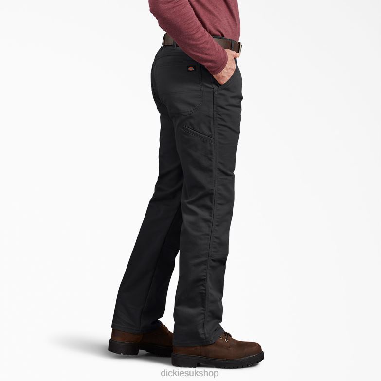 Regular Fit Duck Double Knee Pants Men Dickies Stonewashed Black (SBK) 88T84198 Apparel