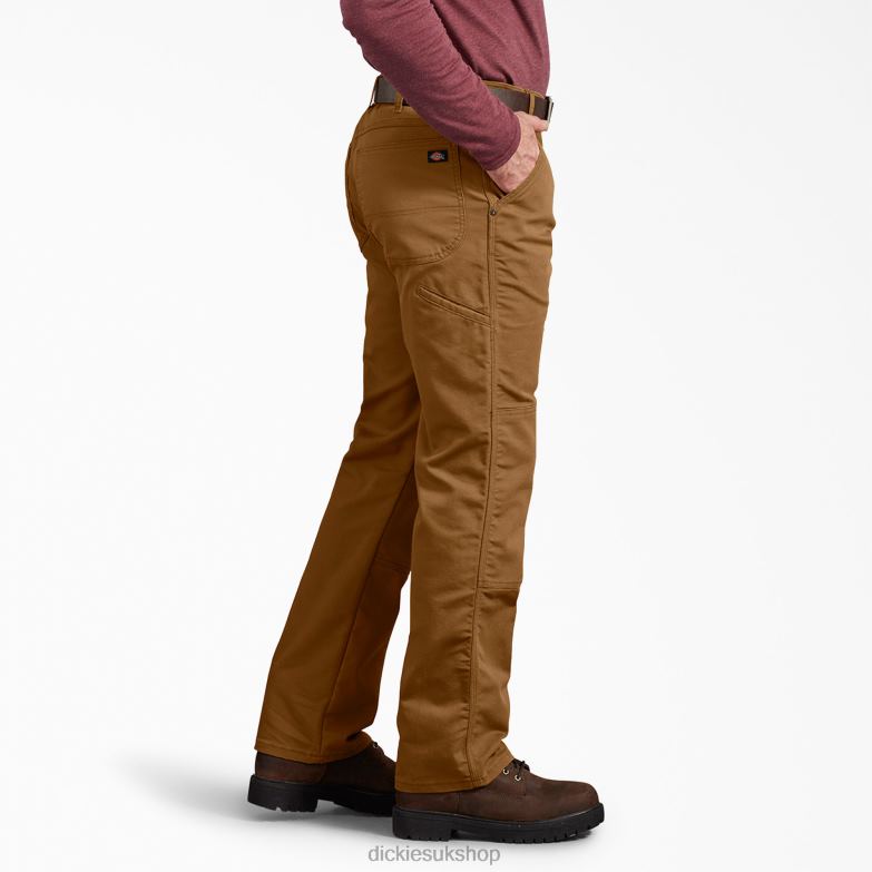 Regular Fit Duck Double Knee Pants Men Dickies Stonewashed Brown Duck (SBD) 88T84197 Apparel