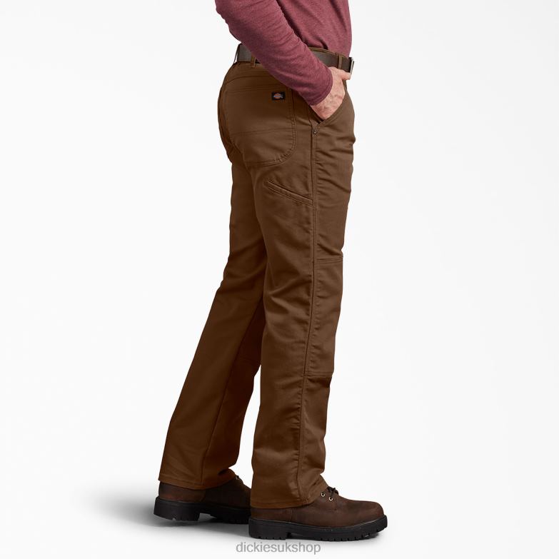 Regular Fit Duck Double Knee Pants Men Dickies Stonewashed Timber Brown (STB) 88T84200 Apparel