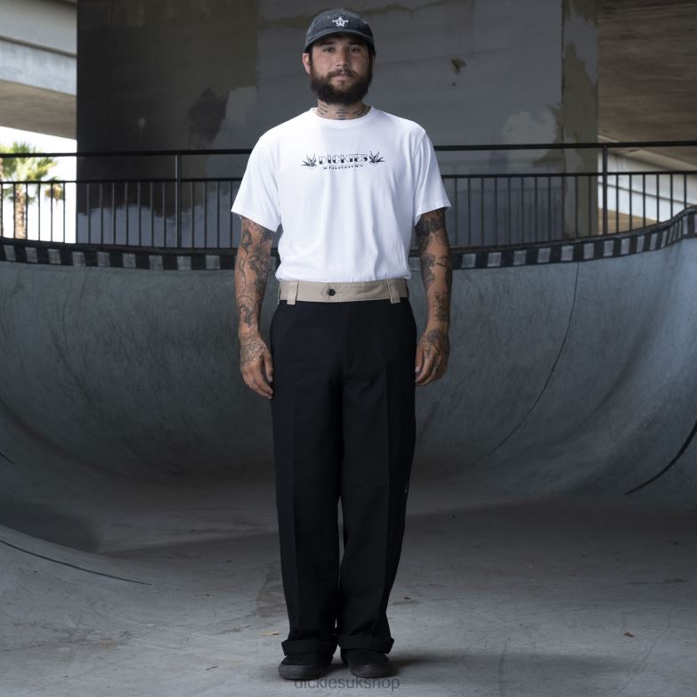 Ronnie Sandoval Double Knee Pants Men Dickies Black/Desert Sand Color Block (BDC) 88T84233 Apparel